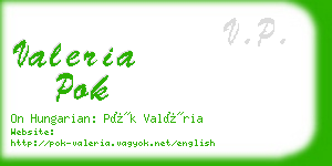 valeria pok business card